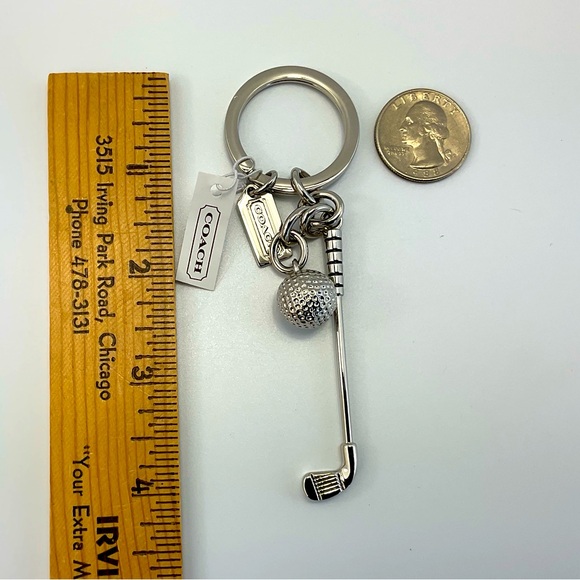 Host Pick! NWT Coach Golf Key Chain, NWT, Dust Bag and Gift Box, Great Gift - Picture 3 of 6